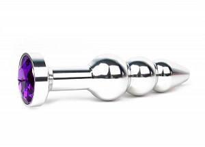 Тройная металлическая пробка с кристаллом