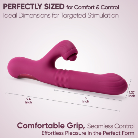 Selove ComePlay - вибратор-кролик поглаживанием точки G, шариками и пульсацией на клиторе