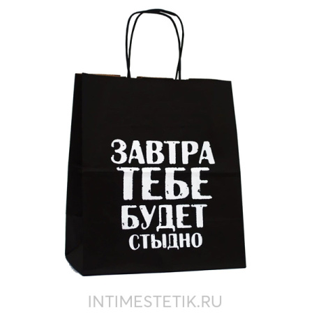 Подарочный пакет "ЗАВТРА ТЕБЕ БУДЕТ СТЫДНО"