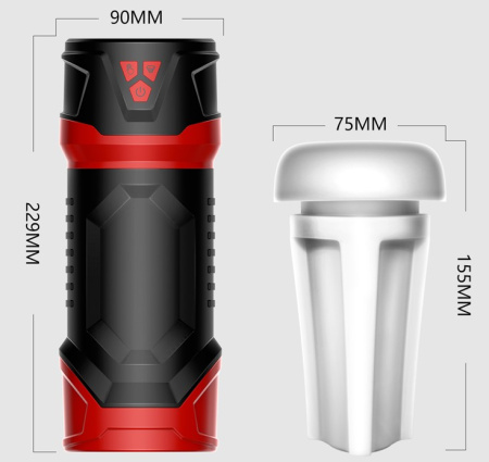 Мастурбатор с эффектом минета и вибрацией Erocome Leo