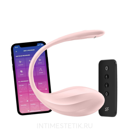 Satisfyer Ribbed Petal - виброяйцо со смарт-управлением