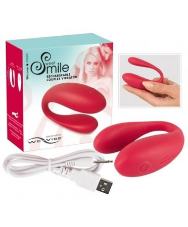 Вибратор для пар Sweet Smile We-Vibe анатомической формы Вибратор для пар Sweet Smile We-Vibe анатомической формы