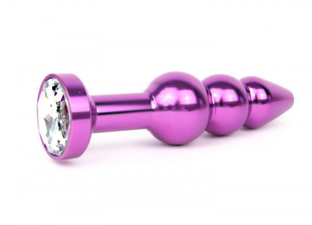 Тройная металлическая пробка с кристаллом