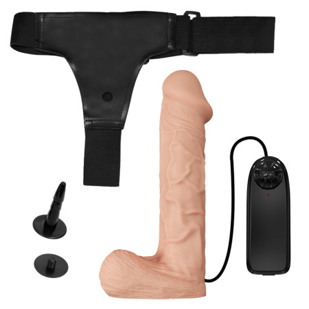 Baile Ultra Passionate Harness - страпон с вибрацией на регулируемых креплениях