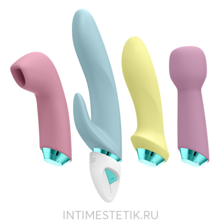 Satisfyer Fabulous Four - стимулятор 4в1 (4 насадки в комплекте)