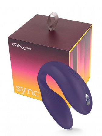 Вибромассажер We-Vibe Sync фиолетовый для пар анатомической формы Вибромассажер We-Vibe Sync фиолетовый для пар анатомической формы