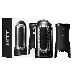 Набор Tenga Flip Zero Electronic Vibrotation: мастурбатор с вибрацией и устройство вращения Набор Tenga Flip Zero Electronic Vibrotation: мастурбатор с вибрацией и устройство вращения