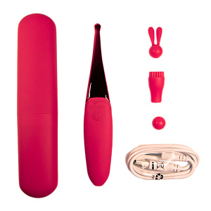 Woma Liza - точечный вибратор с 3 насадками Woma Liza - точечный вибратор с 3 насадками