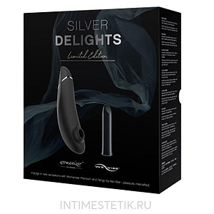 Набор (Womanizer Premium+We-Vibe Tango) Silver Delights Набор (Womanizer Premium+We-Vibe Tango) Silver Delights