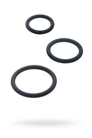 Набор эрекционных колец Black & Red by TOYFA