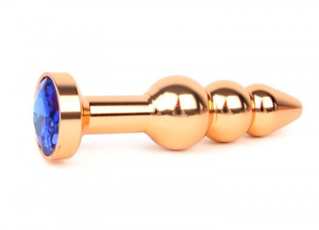 Тройная металлическая пробка с кристаллом