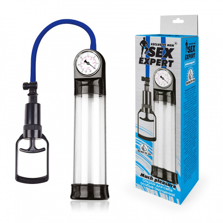 Помпа вакуумная с манометром Sex Expert Помпа вакуумная с манометром Sex Expert