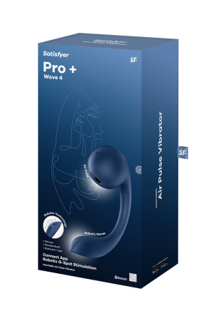 Satisfyer Pro+ Wave 4 APP - стимулятор 2 в 1 (Массаж точки G + Вакуумный массажер) с мобильным управлением