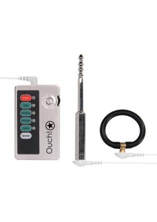 Уретральный плаг Shots Media Electroshock с электростимуляцией и вибрацией