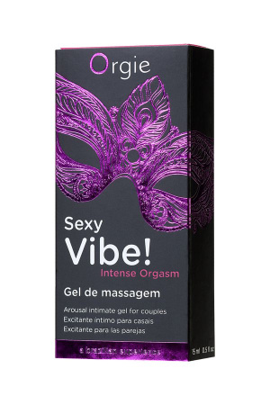 Жидкий вибратор для интенсивного оргазма ORGIE Sexy Vibe Intense Orgasm с эффектом тепло-холод, 15 мл Жидкий вибратор для интенсивного оргазма ORGIE Sexy Vibe Intense Orgasm с эффектом тепло-холод, 15 мл