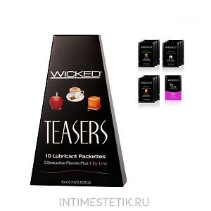 Набор вкусовых смазок Wicked в саше (10 шт. х 3 мл)