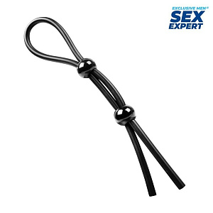 Двойное эрекционное кольцо-лассо Sex Expert