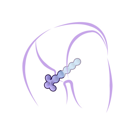 Анальная елочка с вибратором 2в1 Youvic DF1021-3