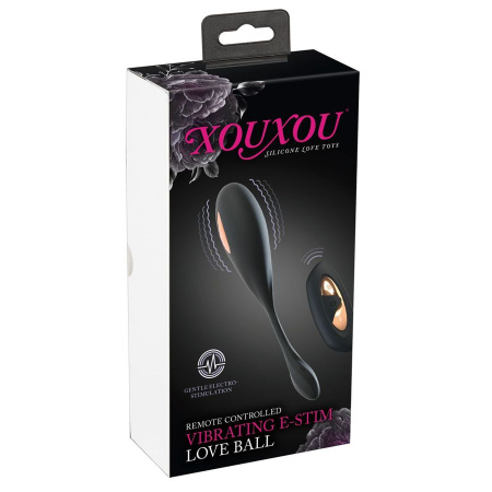 XouXou E-Stim Love Ball - виброяйцо с электростимуляцией и пультом ДУ