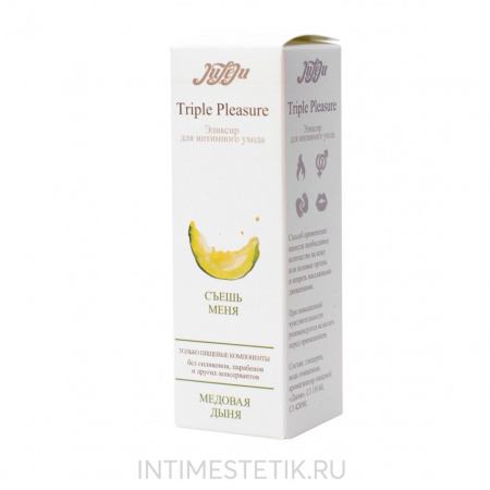 Съедобное массажное масло Медовая дыня Triple Pleasure, 130 г
