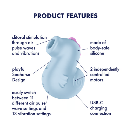 Satisfyer Sea Pony - вакуумный стимулятор с вибрацией