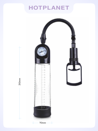 Вакуумная помпа Hot Planet Engineer с манометром