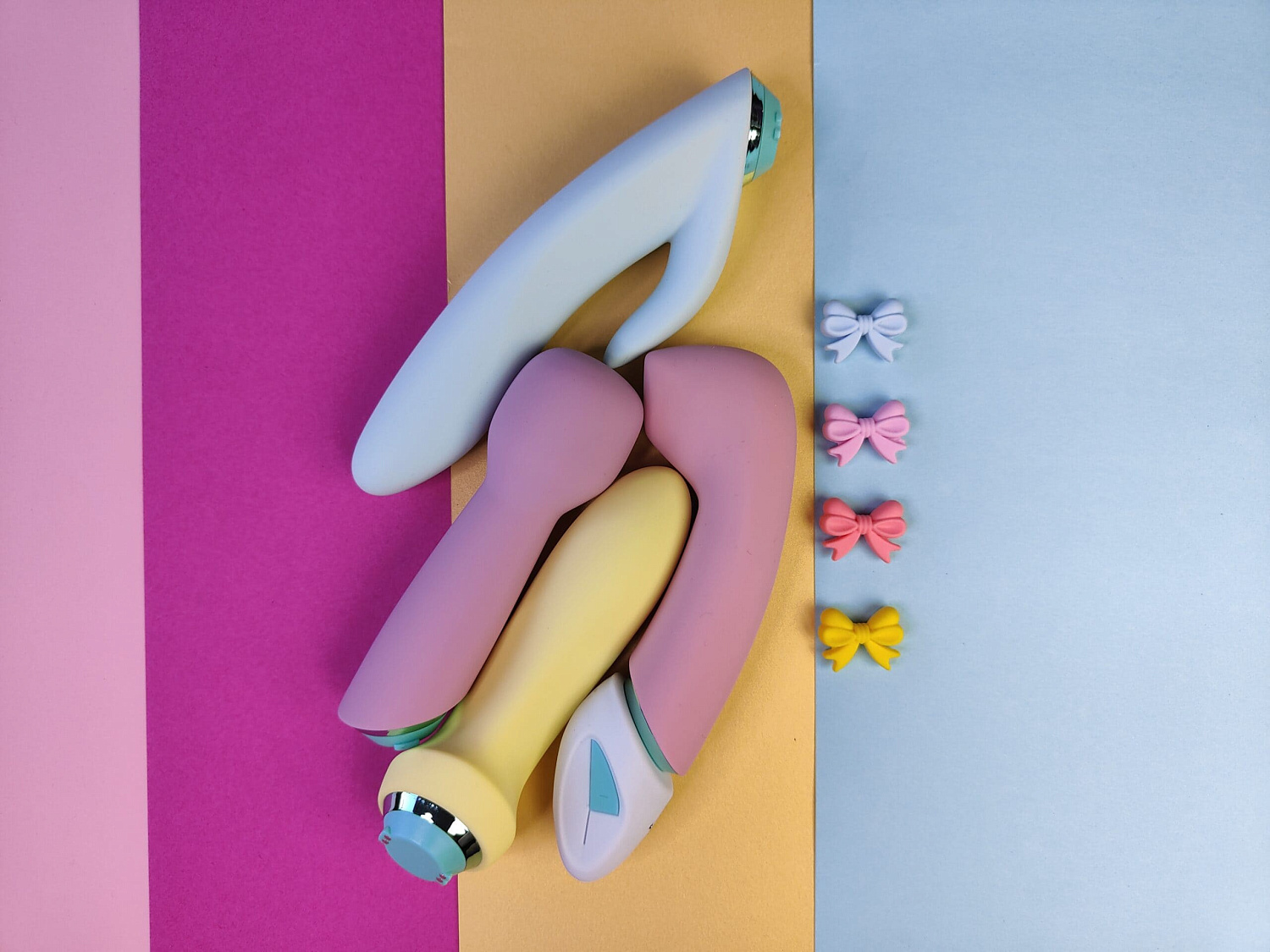 Satisfyer Fabulous Four - стимулятор 4в1 (4 насадки в комплекте)