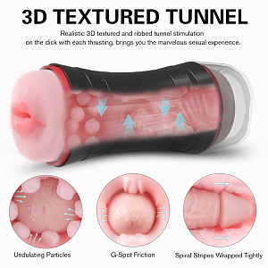 Мастурбатор Polaris S-Hande двусторонний (ротик + вагина)