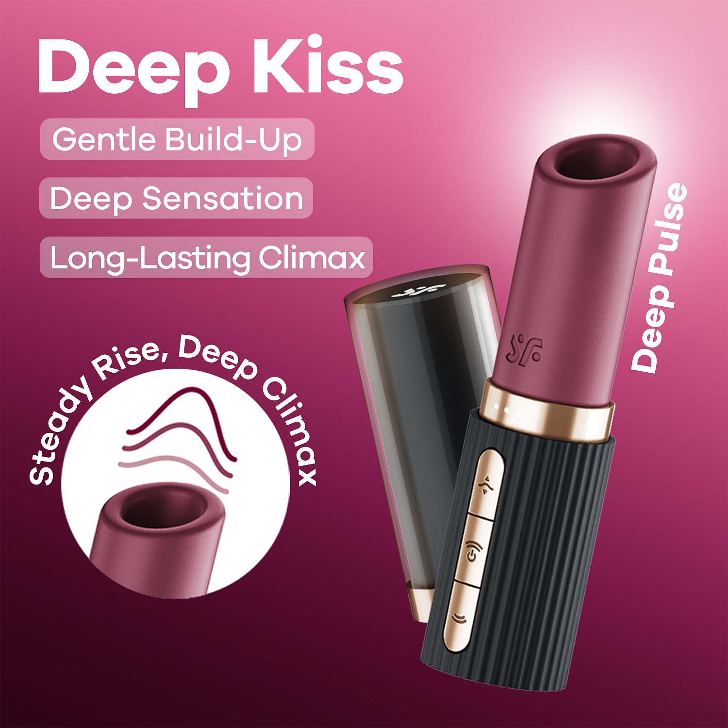 Вакуумный стимулятор Satisfyer Deep Kiss