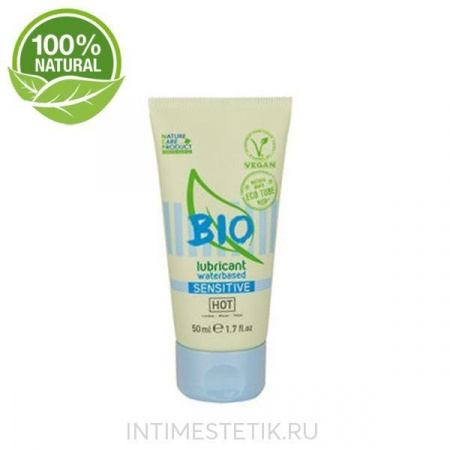 Натуральный лубрикант HOT BIO SENSITIVE, 50 мл