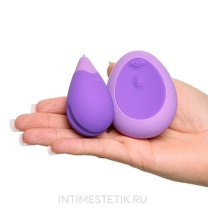 Вибростимулятор с пультом ДУ для тренировок Кегеля Fantasy For Her Remote Kegel Excite-Her Вибростимулятор с пультом ДУ для тренировок Кегеля Fantasy For Her Remote Kegel Excite-Her