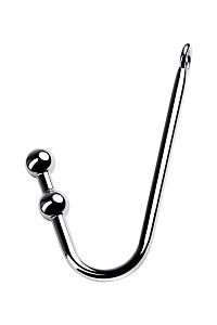 Анальный крюк для подвешивания Metal by TOYFA с двумя шариками Анальный крюк для подвешивания Metal by TOYFA с двумя шариками