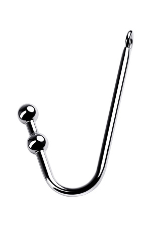 Анальный крюк для подвешивания Metal by TOYFA с двумя шариками Анальный крюк для подвешивания Metal by TOYFA с двумя шариками