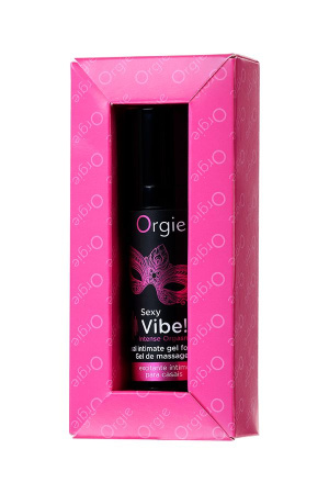 Жидкий вибратор для интенсивного оргазма ORGIE Sexy Vibe Intense Orgasm с эффектом тепло-холод, 15 мл Жидкий вибратор для интенсивного оргазма ORGIE Sexy Vibe Intense Orgasm с эффектом тепло-холод, 15 мл
