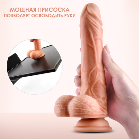 Erocome Hercules - фаллоимитатор с нагревом, вибрацией и возвратно-поступательными движениями