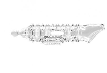 Рельефная насадка 4sexdream увеличивающая для пениса с вибрацией