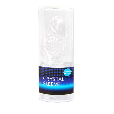 Насадка-удлинитель на пенис CRYSTAL SLEEVE с рельефом