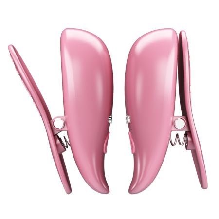 Виброзажимы на соски портативные Pretty Love Cayley с пультом ДУ