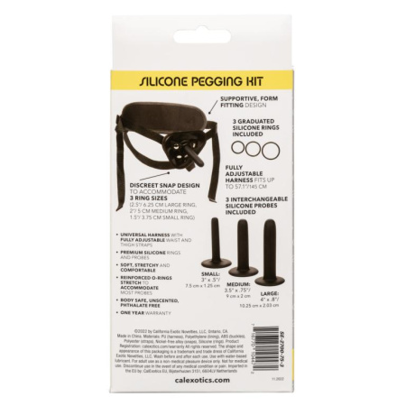 Набор для анального секса (страпон + 3 насадки) BOUNDLESS SILICONE PEGGING KIT Набор для анального секса (страпон + 3 насадки) BOUNDLESS SILICONE PEGGING KIT