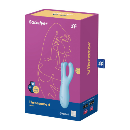 Satisfyer Threesome 4 - вибростимулятор с 3-мя моторчиками и мобильным управлением