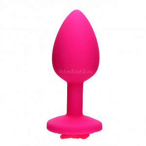 Маленькая силиконовая пробка с розой