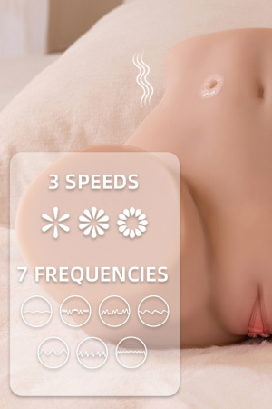 Мастурбатор Elina (талия и бедра) из TPR с функцией вибрации