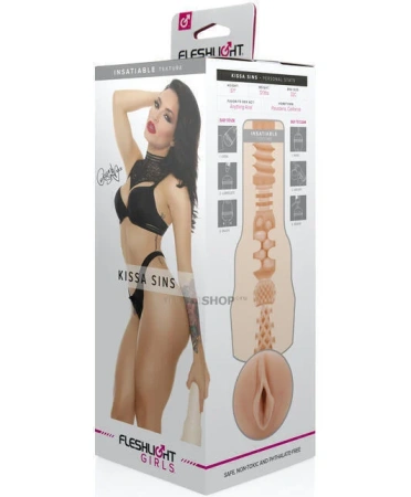 Fleshlight Girls Kissa Sins - реалистичный мастурбатор