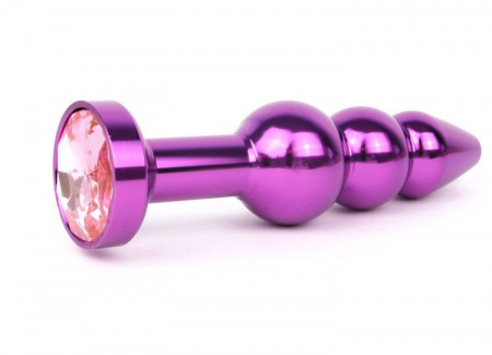 Тройная металлическая пробка с кристаллом