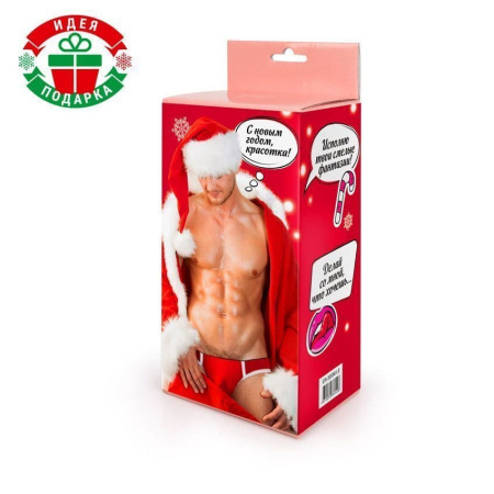 Фаллоимитатор EROWOMAN НОВОГОДНИЙ (L 13 см D 3,5 см)