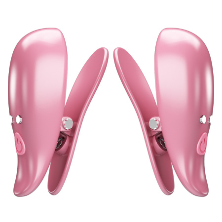 Виброзажимы на соски портативные Pretty Love Cayley с пультом ДУ