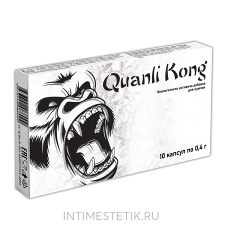 БАД мужской Quanli Kong для стойкой эрекции и выносливости, 10 капсул