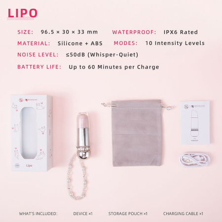 BeYourLover Lipo - маленький вакуумный стимулятор в виде помады