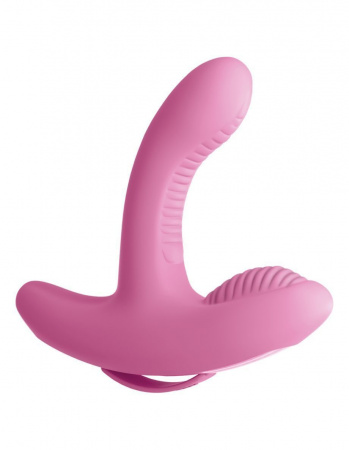 Вибромассажер с двумя моторчиками и пультом ДУ 3Some Rock N' Grind