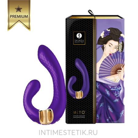 Вибратор для двойной стимуляции MIYO Shunga с двумя моторчиками